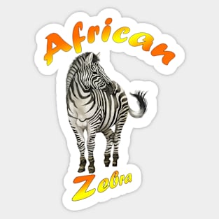 African  Zebra t-shirt Sticker